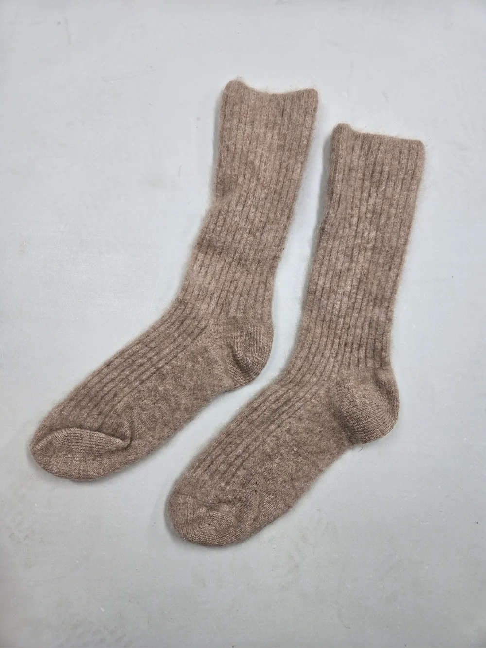QUINCE Mongolian Cashmere Slouch Sock XS/Small Oatmeal 0852